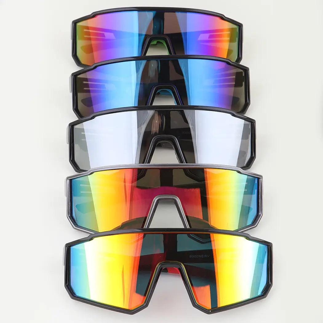 Futuristic Polycarbonate Shield Sunglasses