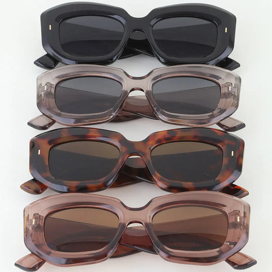 Modern Geometric Block Sunglasses