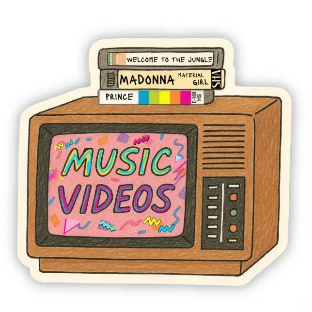 80s Music Video Sticker