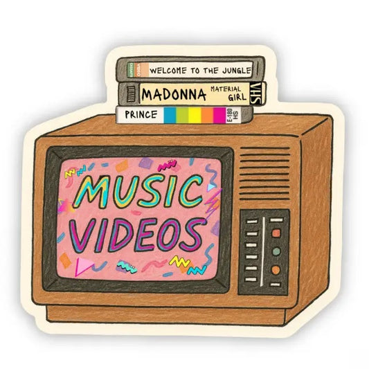 80s Music Video Sticker