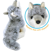 Wolcott the Wolf 11 Inch Stuffed Animal Plush