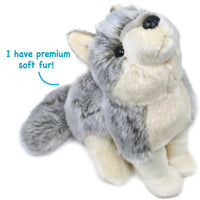 Wolcott the Wolf 11 Inch Stuffed Animal Plush