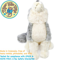 Wolcott the Wolf 11 Inch Stuffed Animal Plush