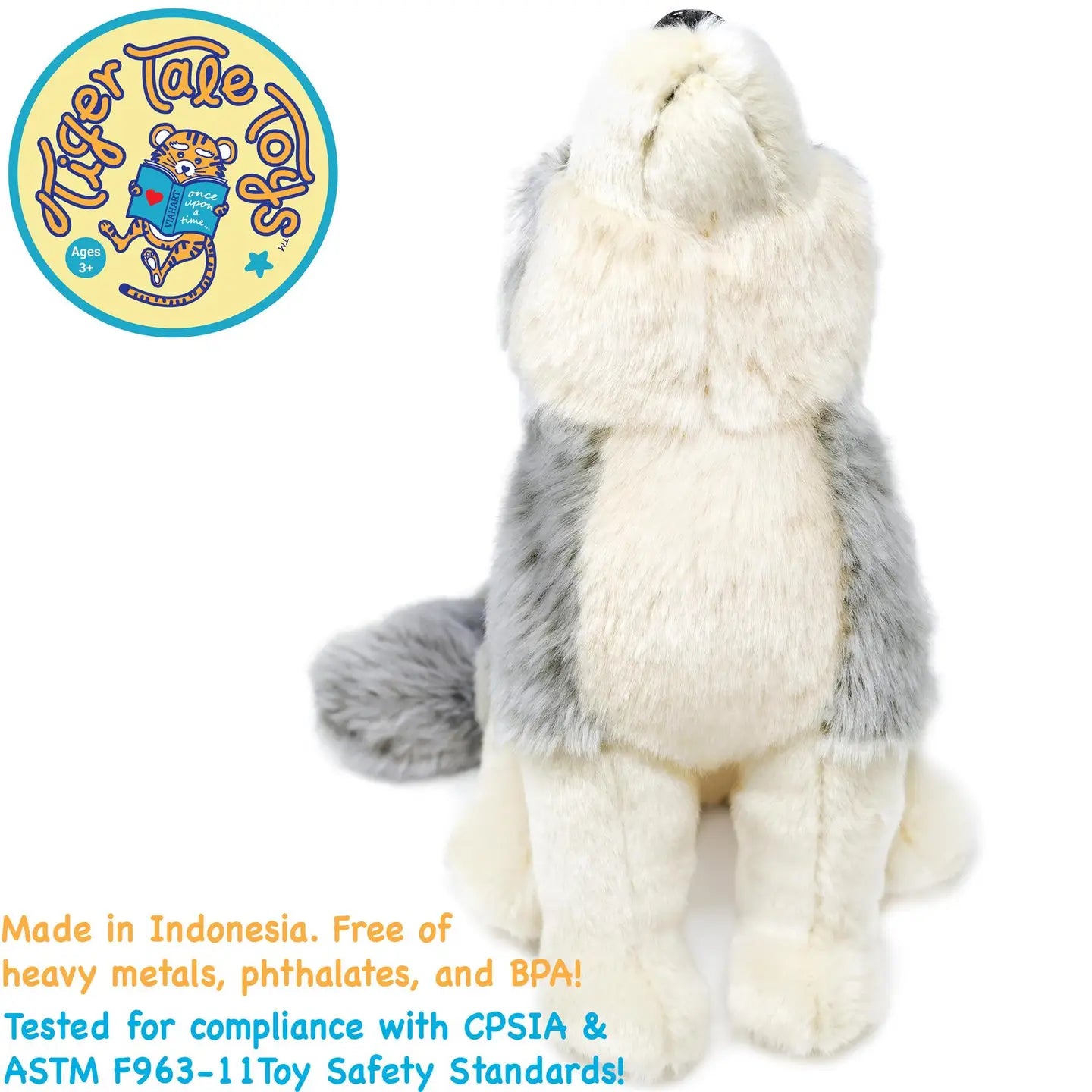 Wolcott the Wolf 11 Inch Stuffed Animal Plush