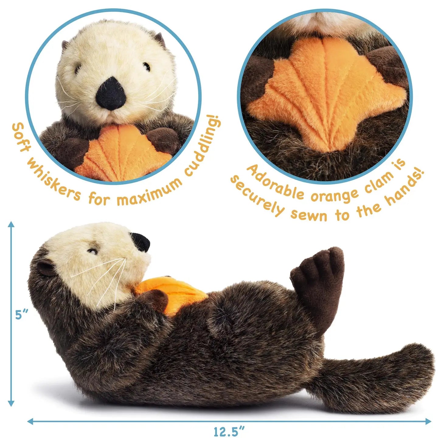 Owen the Sea Otter 13 Inch Stuffed Animal Plush
