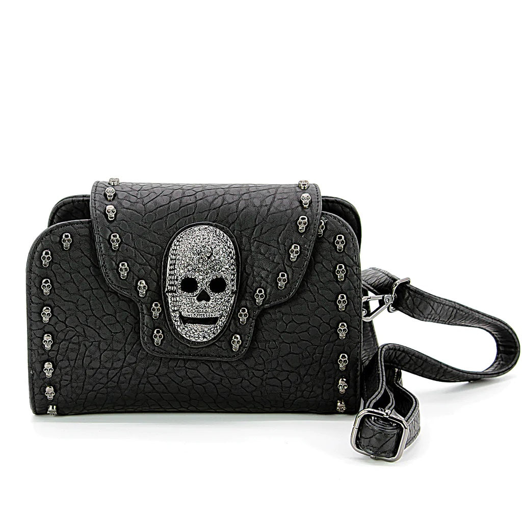 Skull Face Shoulder Bag