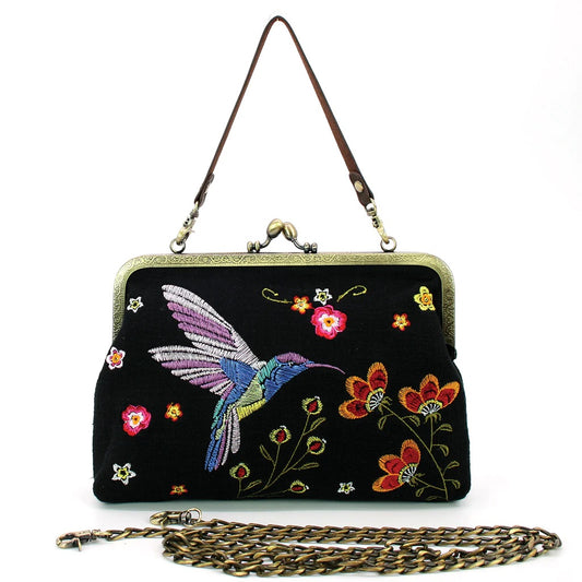 Bolsa Kisslock Colibrí