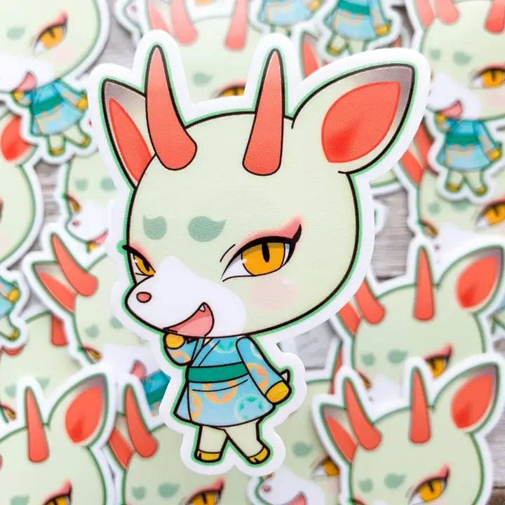 Shino Animal Crossing Vinyl Sticker