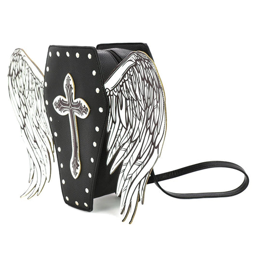 Coffin Bag W Angel Wings