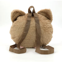 Strawberry Cat Face Furry Backpack