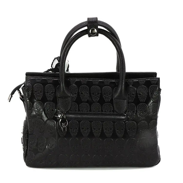 Skull Pattern Satchel