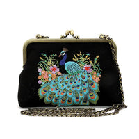 Peacock Kisslock Bag