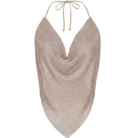 Rhinestone Top V-shape