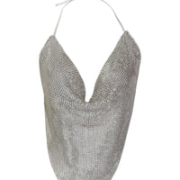 Rhinestone Top V-shape