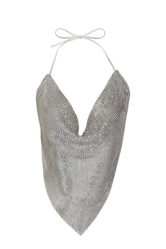 Rhinestone Top V-shape