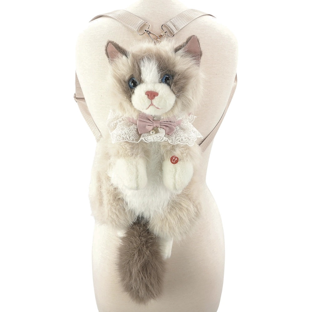 Cute Cat Plush Backpack