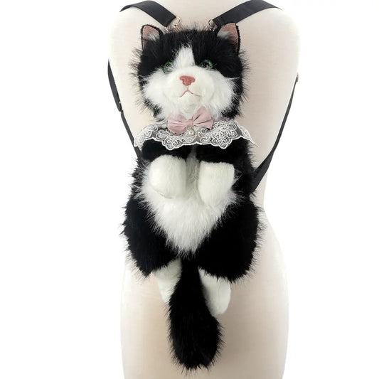 Cute Cat Plush Backpack