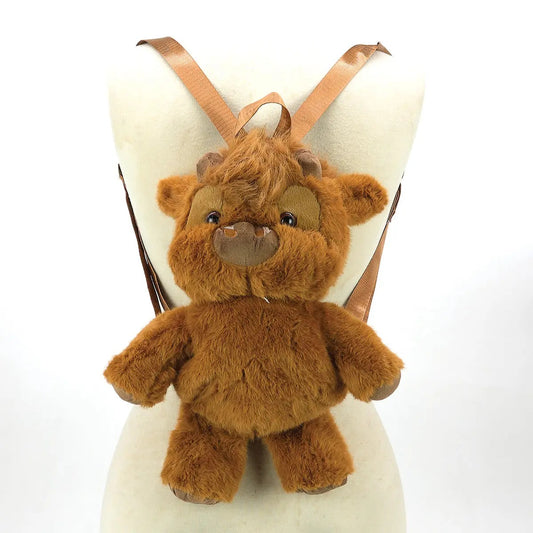Highland Cow Plushy Backpack