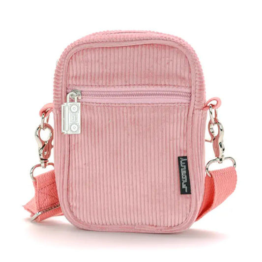 Pink Small Crossbody Shoulder Bag Festival Retro Corduroy