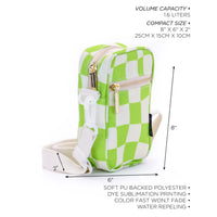 Groovy Green Small Crossbody Shoulder Bag Festival Travel