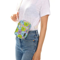 Mini Brick Floral Purple Bag