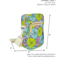 Mini Brick Floral Purple Bag