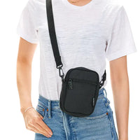 Mini Brick Floral Black Bag