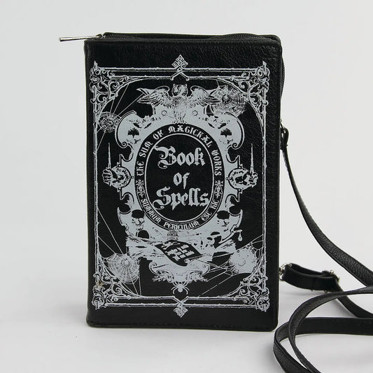 Book Of Spells Crossbody Bag In Vinyl Material Glow in the Dark