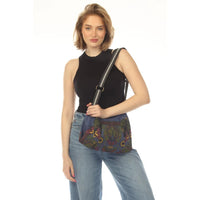Butterfly Sunflower Canvas Purse