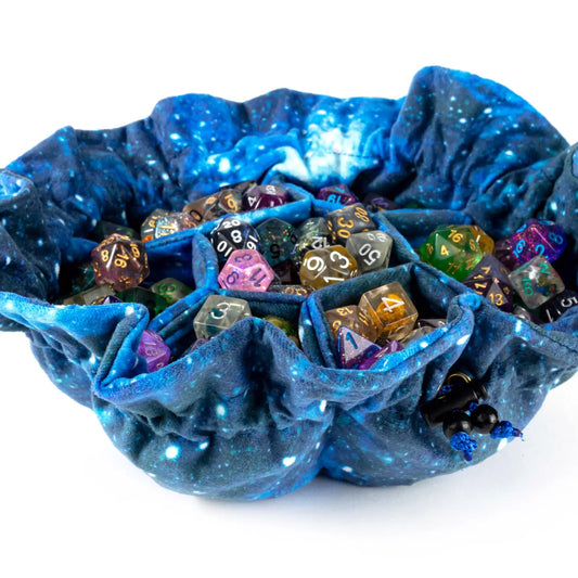 Unique! Velvet Compartment Dice Bag with 7 Pockets