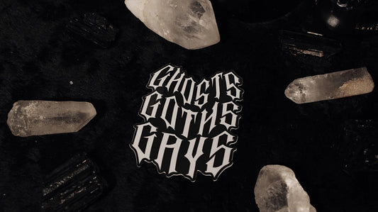 Ghosts Goths Gays Sticker