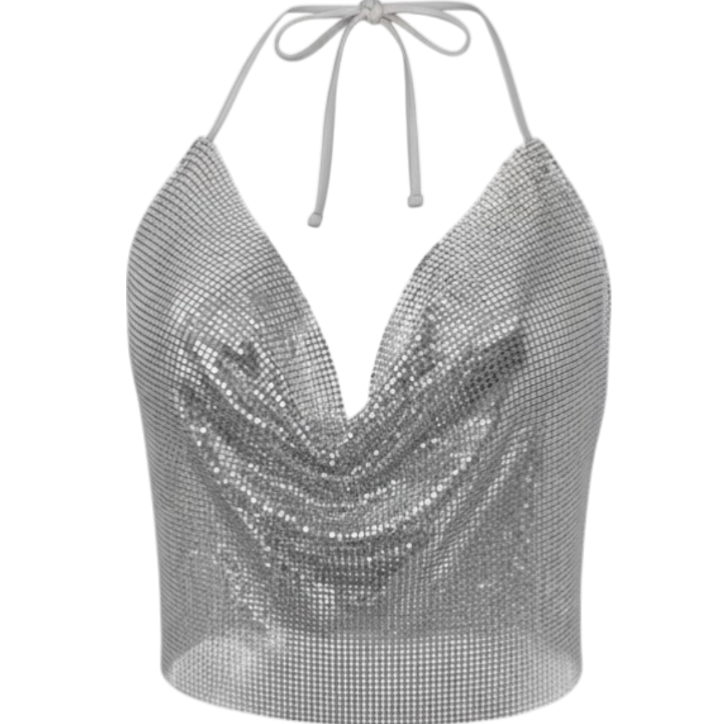 Cowl Neck Halter Top