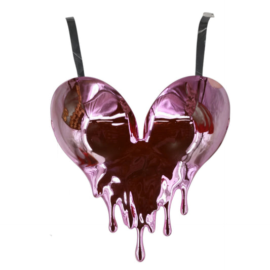 MELTING CHROME HEART TOP