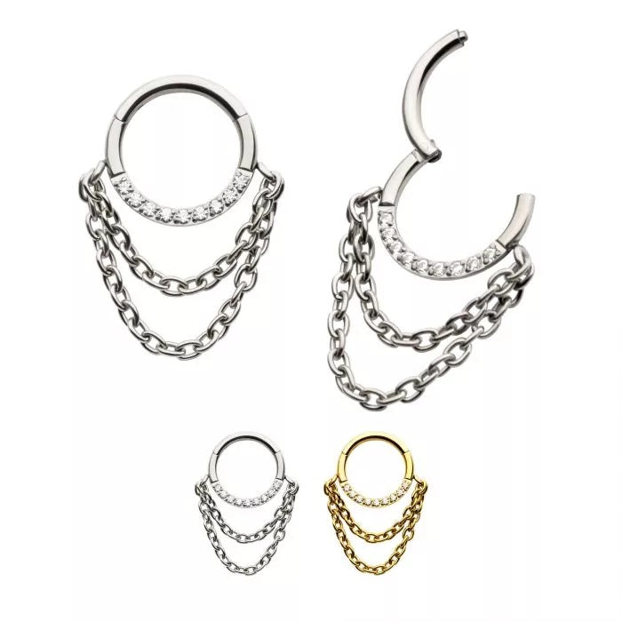 9 Gem Inlay With 2 Chains