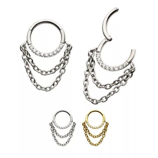 9 Gem Inlay With 2 Chains