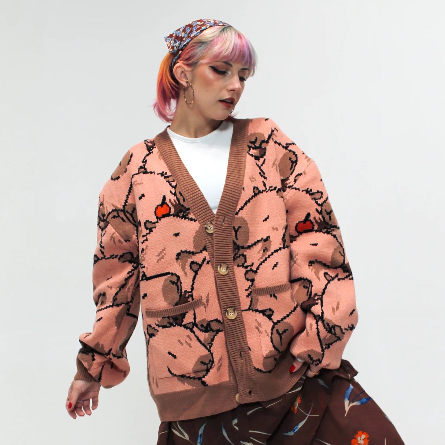 Capybara With Me Cardigan