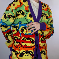 Rainbow Raccoon Cardigan