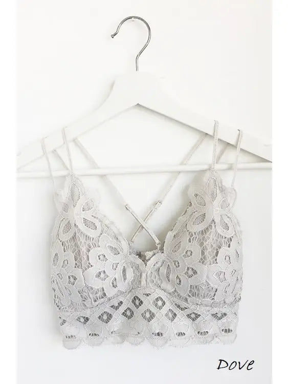 Scalloped Lace Cami Bralette