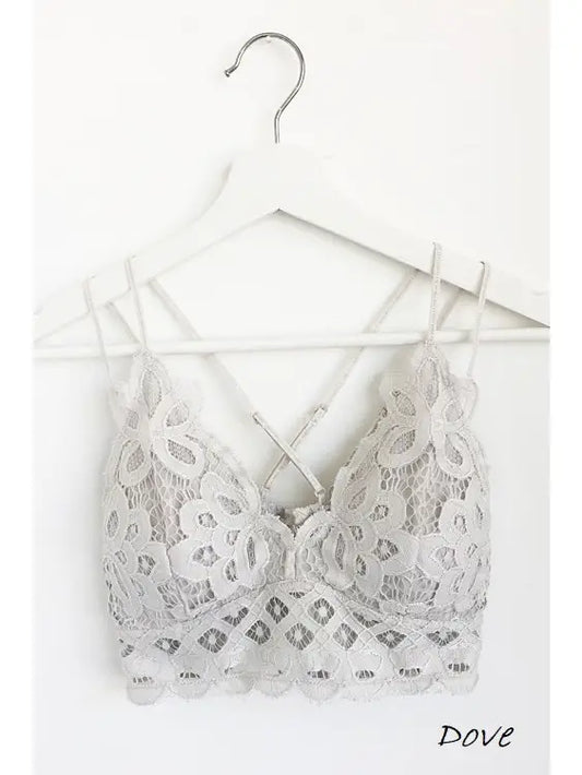 Scalloped Lace Cami Bralette