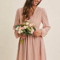 Heart Lurex Chiffon Mini Dress