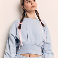 Cropped Balloon Sweatshirt