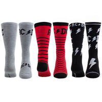 AC/DC Guitar Tin Sock 3 Pair