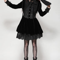 Dark Bunny Ears Bonnet
