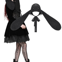 Dark Bunny Ears Bonnet