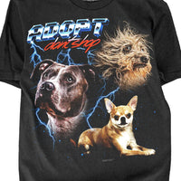 Adopt Don't Shop Tshirt 80s Epic Style