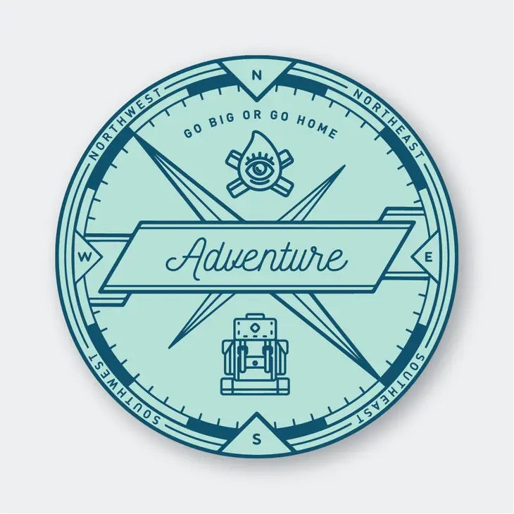 Adventure Compass Sticker