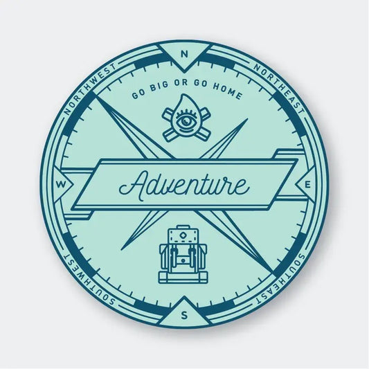 Adventure Compass Sticker