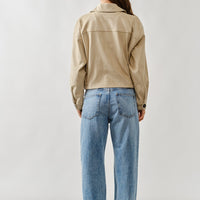 Trench Faux Suede Half Jacket