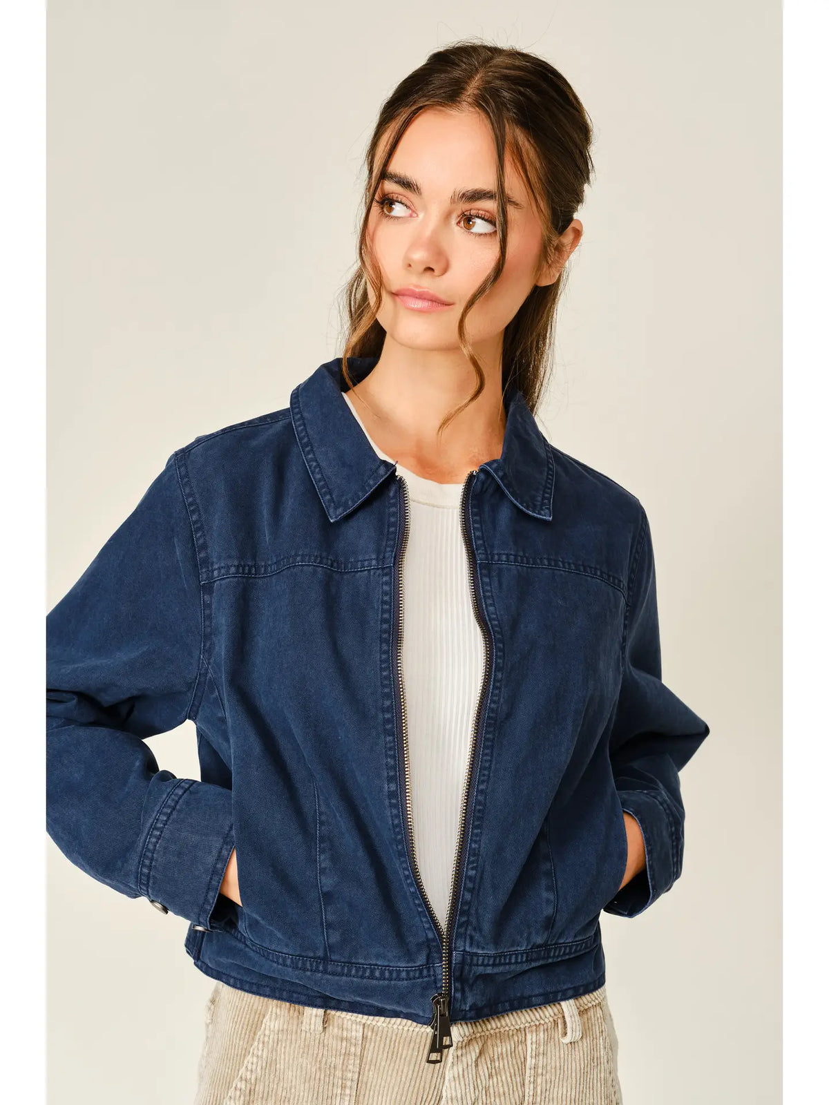 Cropped Trucker Jacket