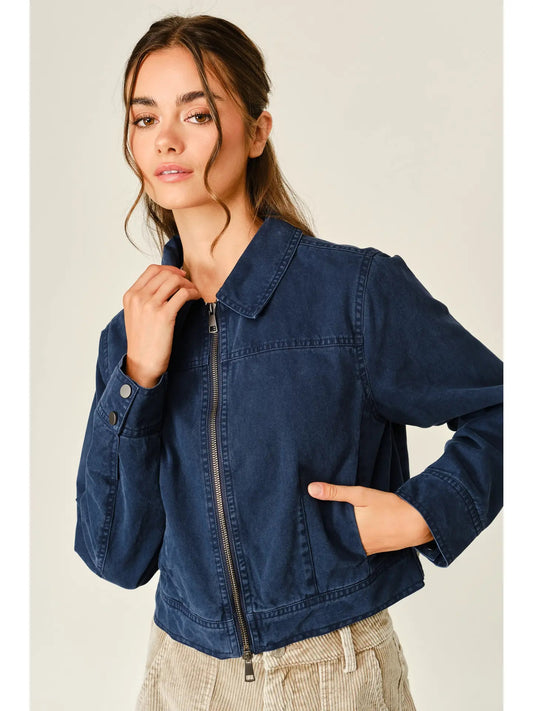 Cropped Trucker Jacket